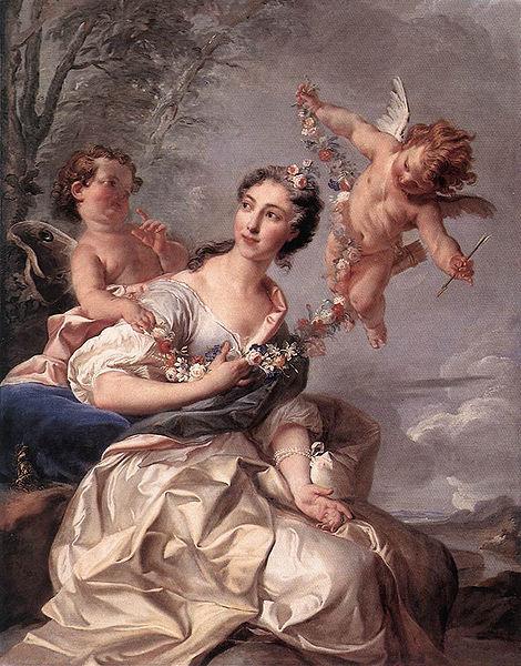 COYPEL, Noel Nicolas Portrait of Madame de Bourbon Germany oil painting art